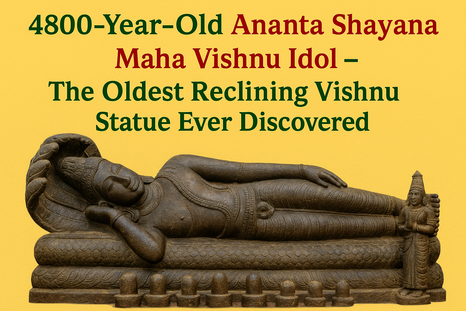 4800 year old Vishnu idol