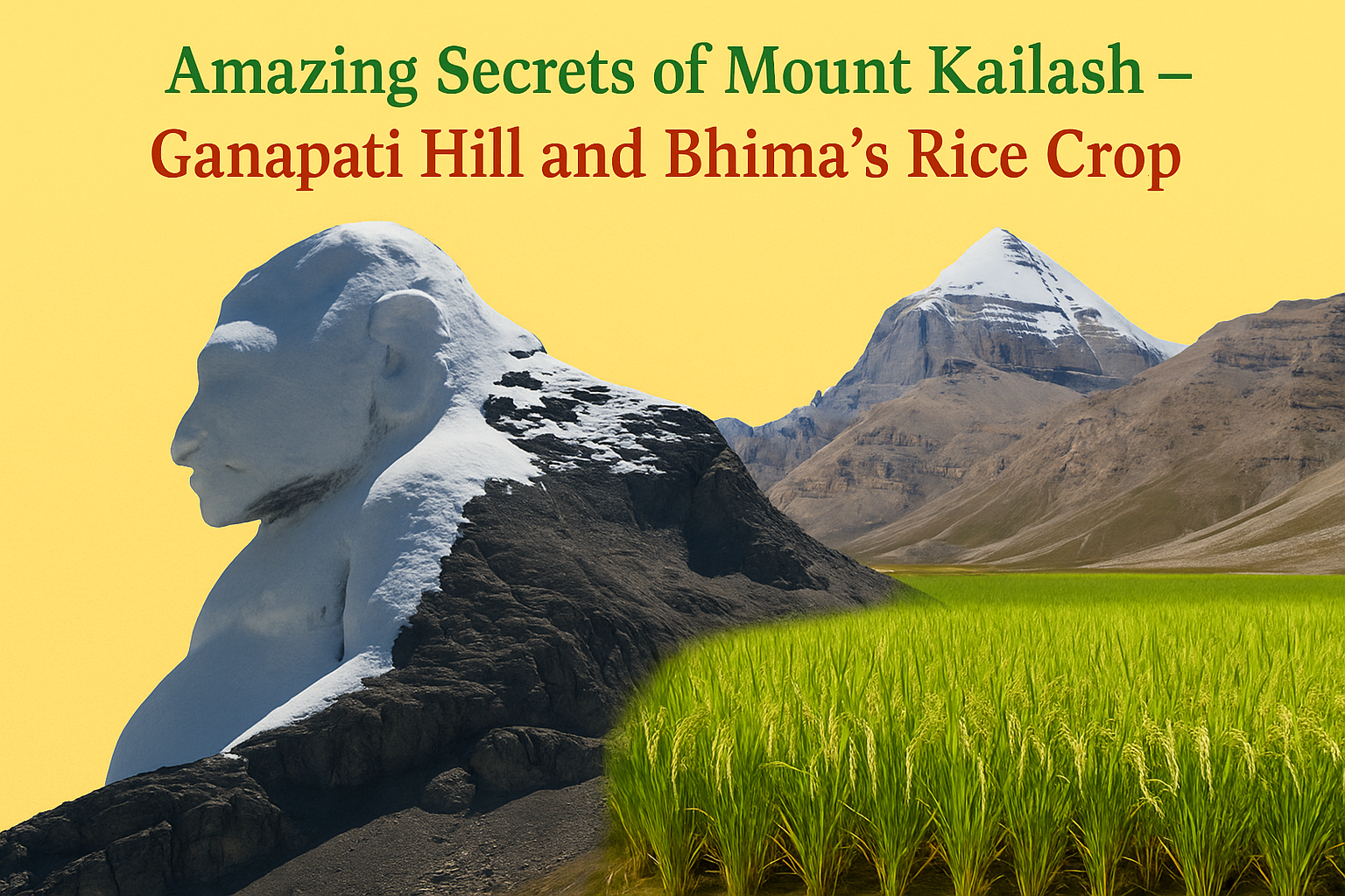 Amazing Secrets of Mount Kailash – Ganapati Hill and Bhima’s Rice Crop