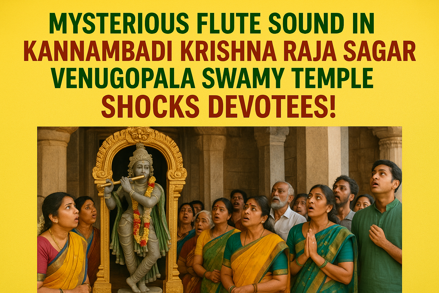 వేణుగోపాల స్వామి ఆలయంలో వేణువు శబ్ధం…ఆశ్చర్యపోతున్న భక్తజనం