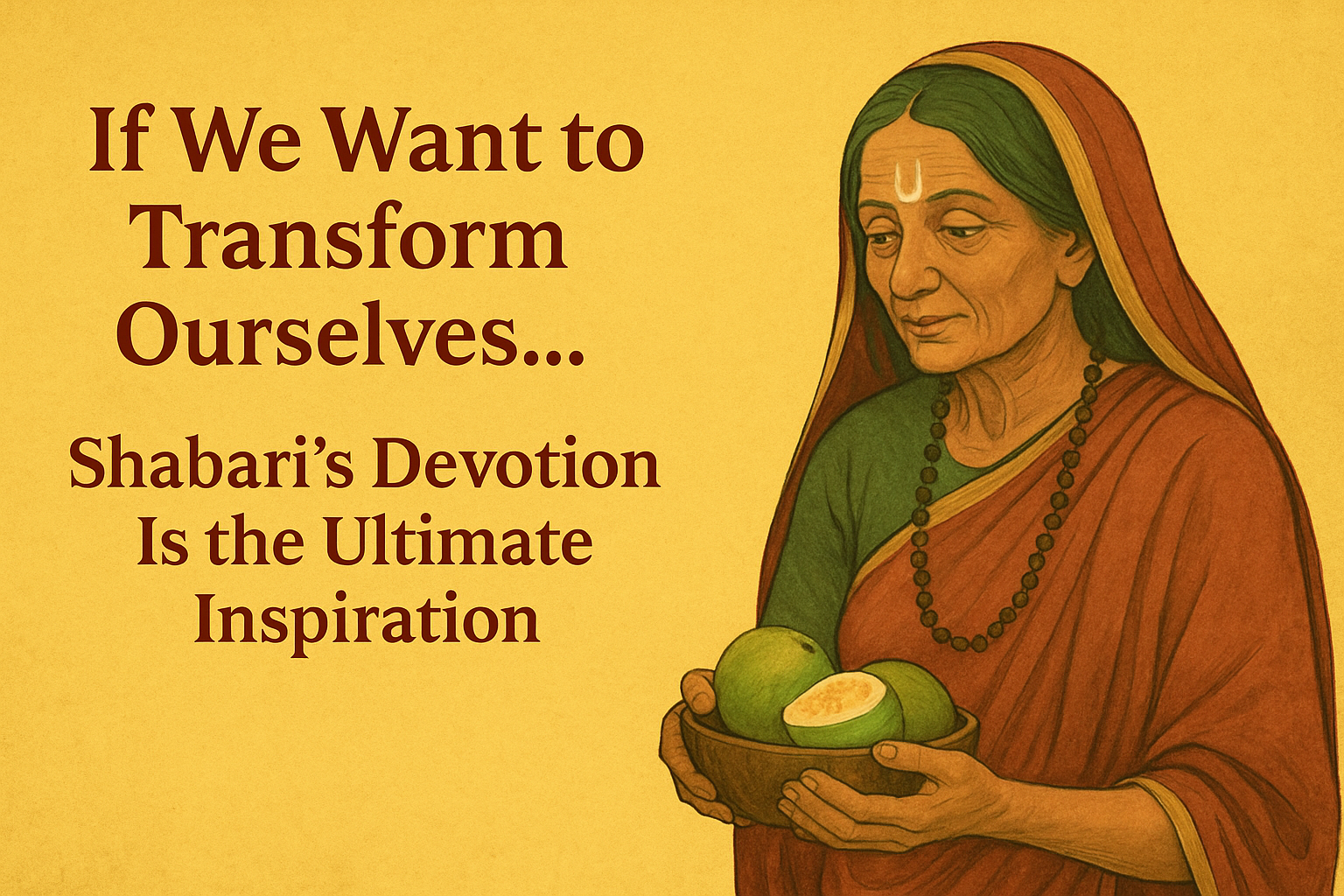 Shabari – The Perfect Role Model for Personal Transformation