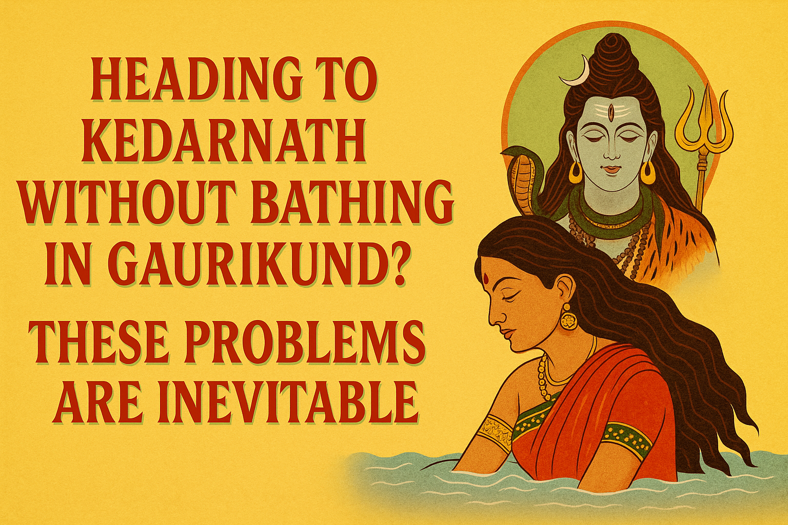 Heading to Kedarnath Without Bathing in Gaurikund? These Problems Are Inevitable