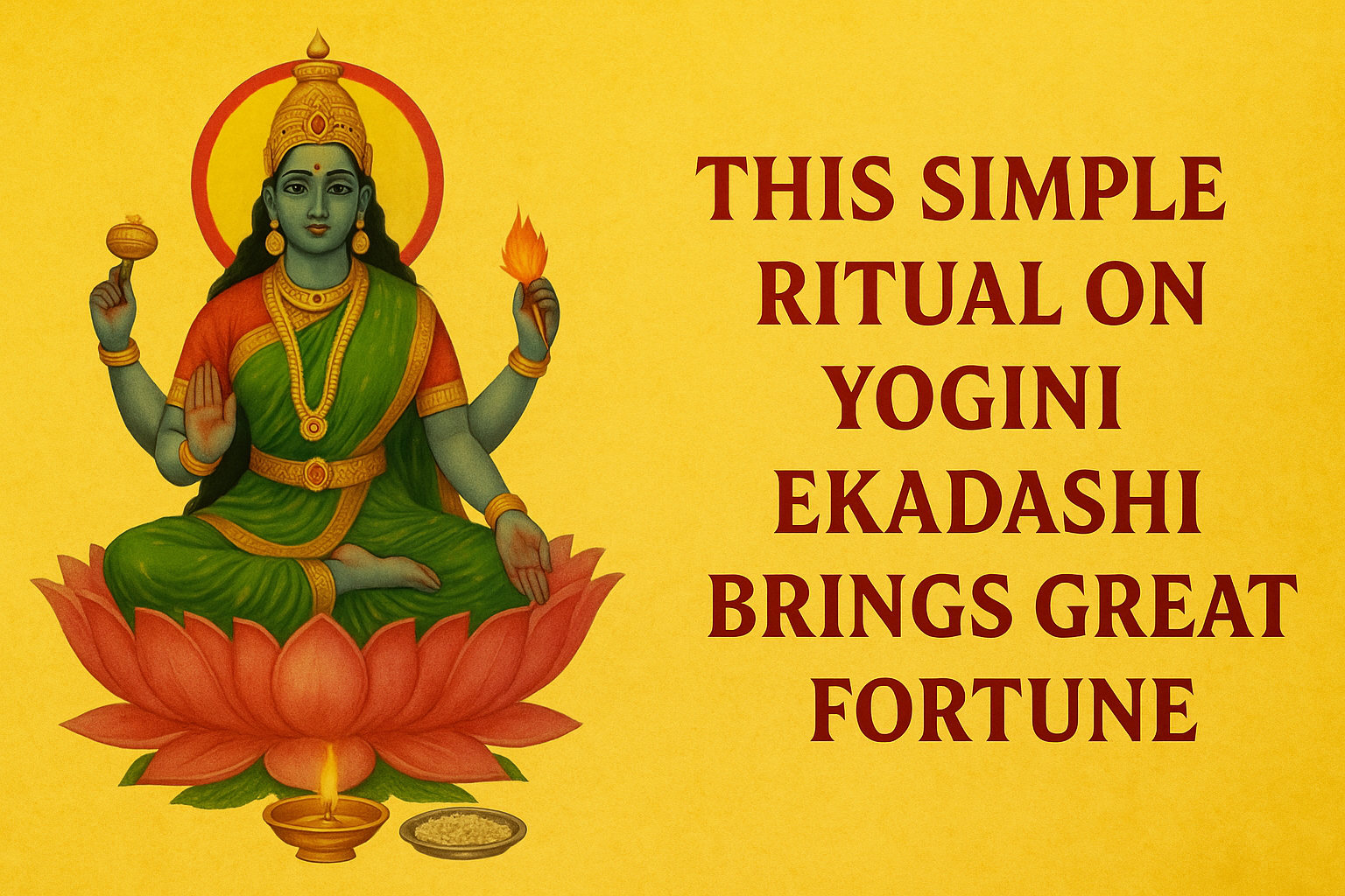 This Simple Ritual on Yogini Ekadashi Brings Great Fortune