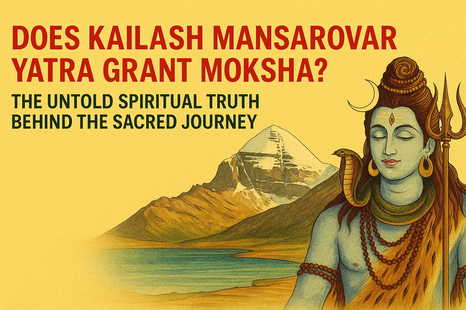 Does Kailash Mansarovar Yatra Grant Moksha? The Untold Spiritual Truth Behind the Sacred Journey
