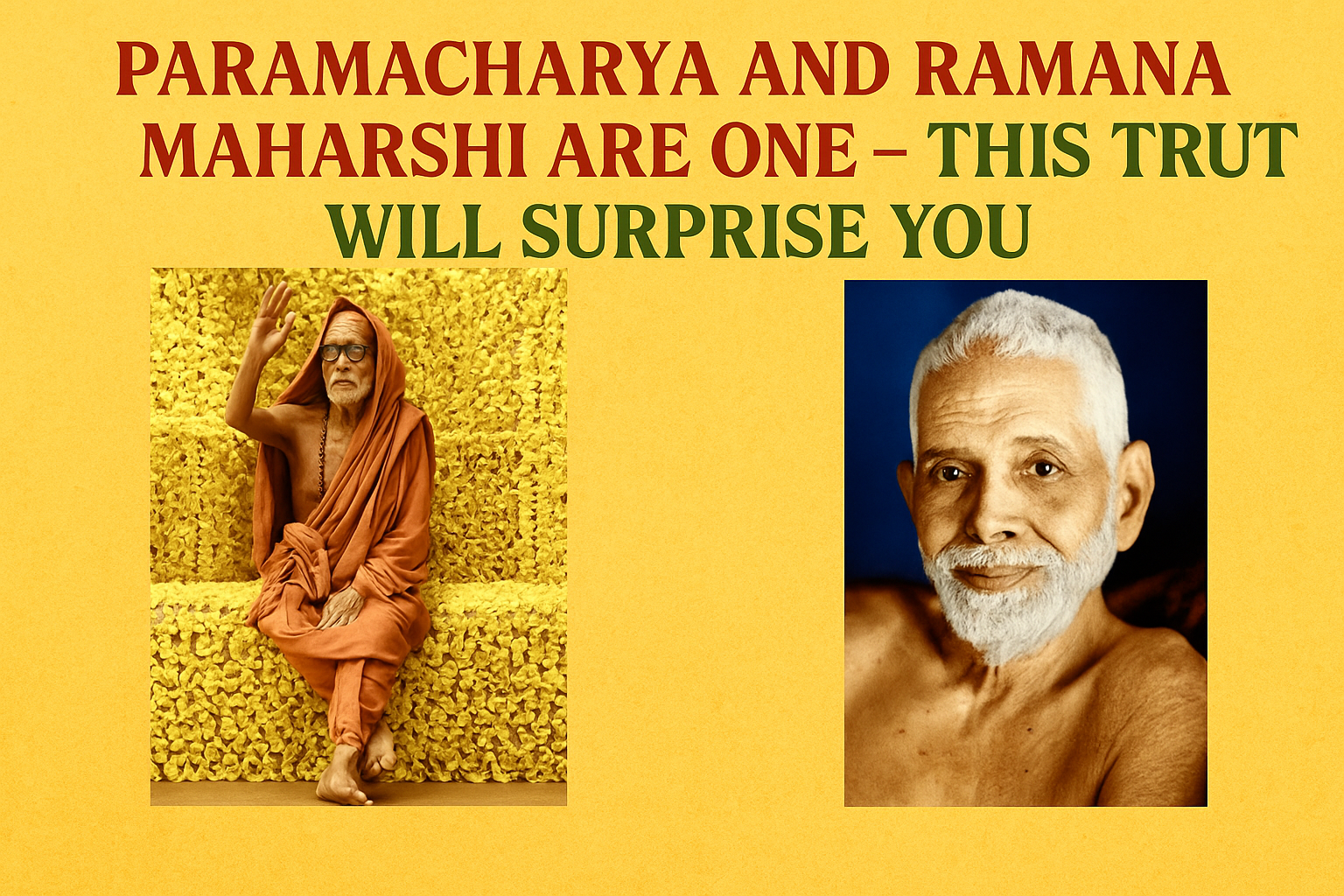 Paramacharya and Ramana Maharshi Are One – This Truth Will Surprise You