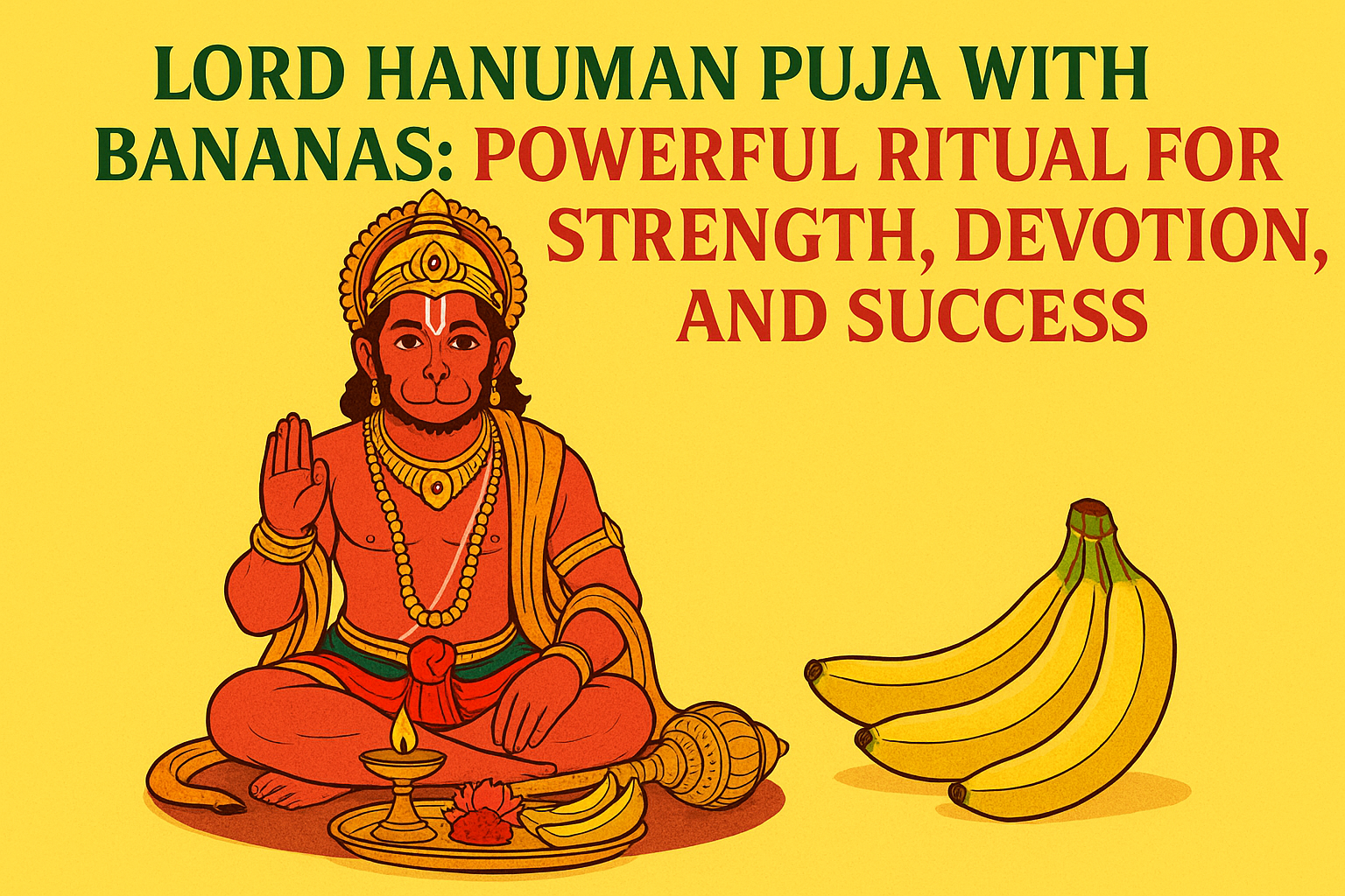 Lord Hanuman Puja with Bananas: Powerful Ritual for Strength, Devotion, and Success