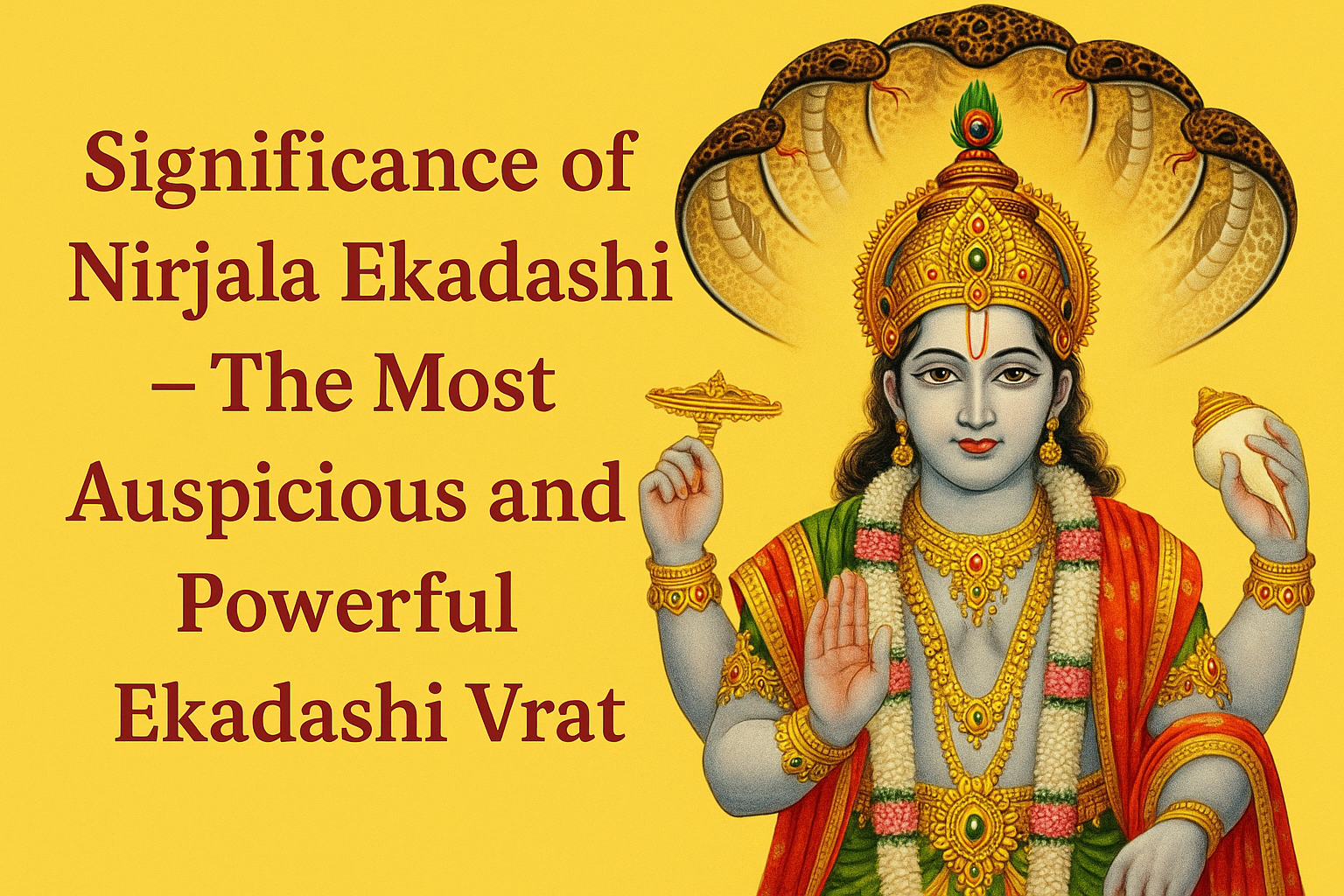 Significance of Nirjala Ekadashi – The Most Auspicious and Powerful Ekadashi Vrat