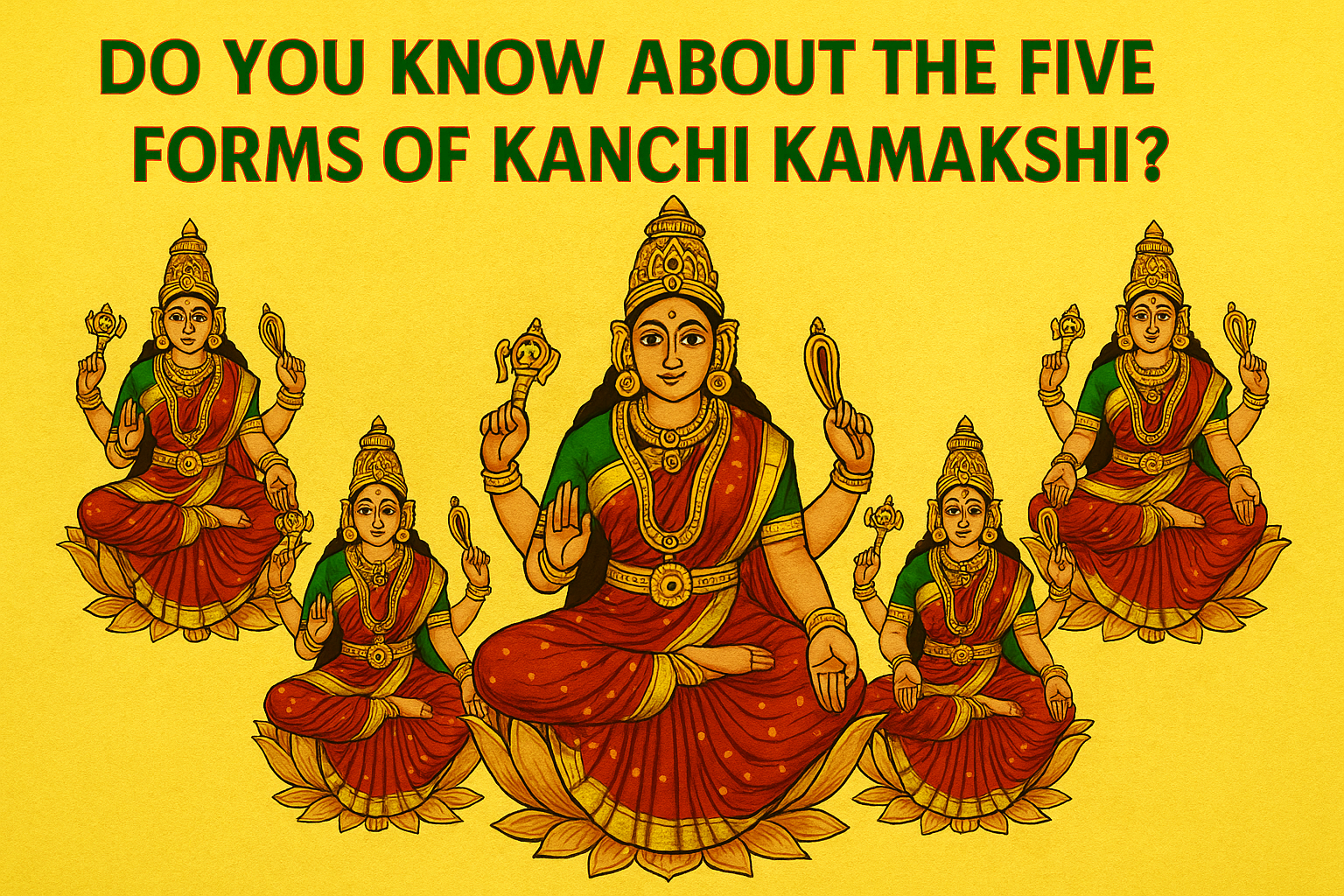 Do You Know About the Five Forms of Kanchi Kamakshi?