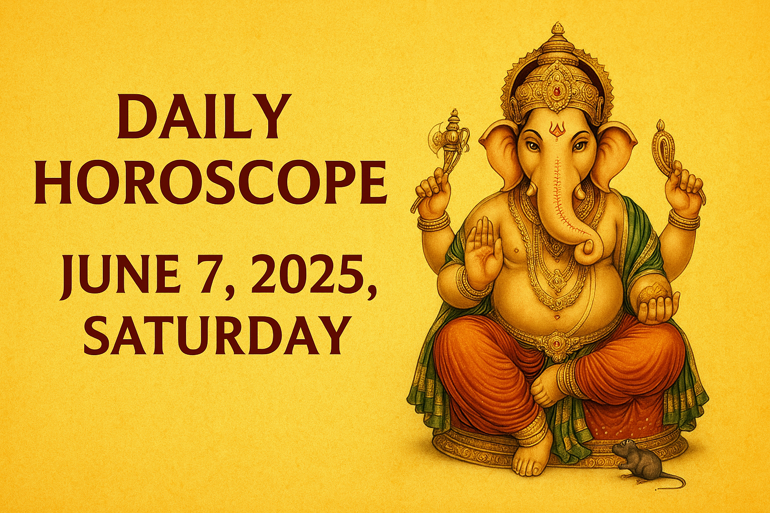 Daily Horoscope – June 7, 2025, Saturday