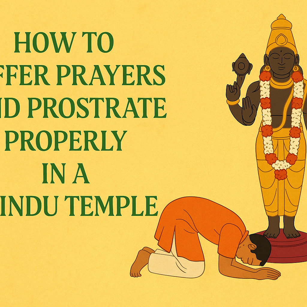 How to Offer Prayers and Prostrate Properly in a Hindu Temple – Step-by-Step Guide