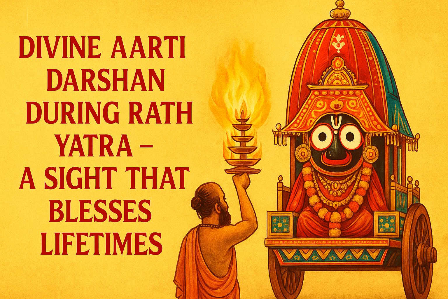 Divine Aarti Darshan During Rath Yatra – A Sight That Blesses Lifetimes