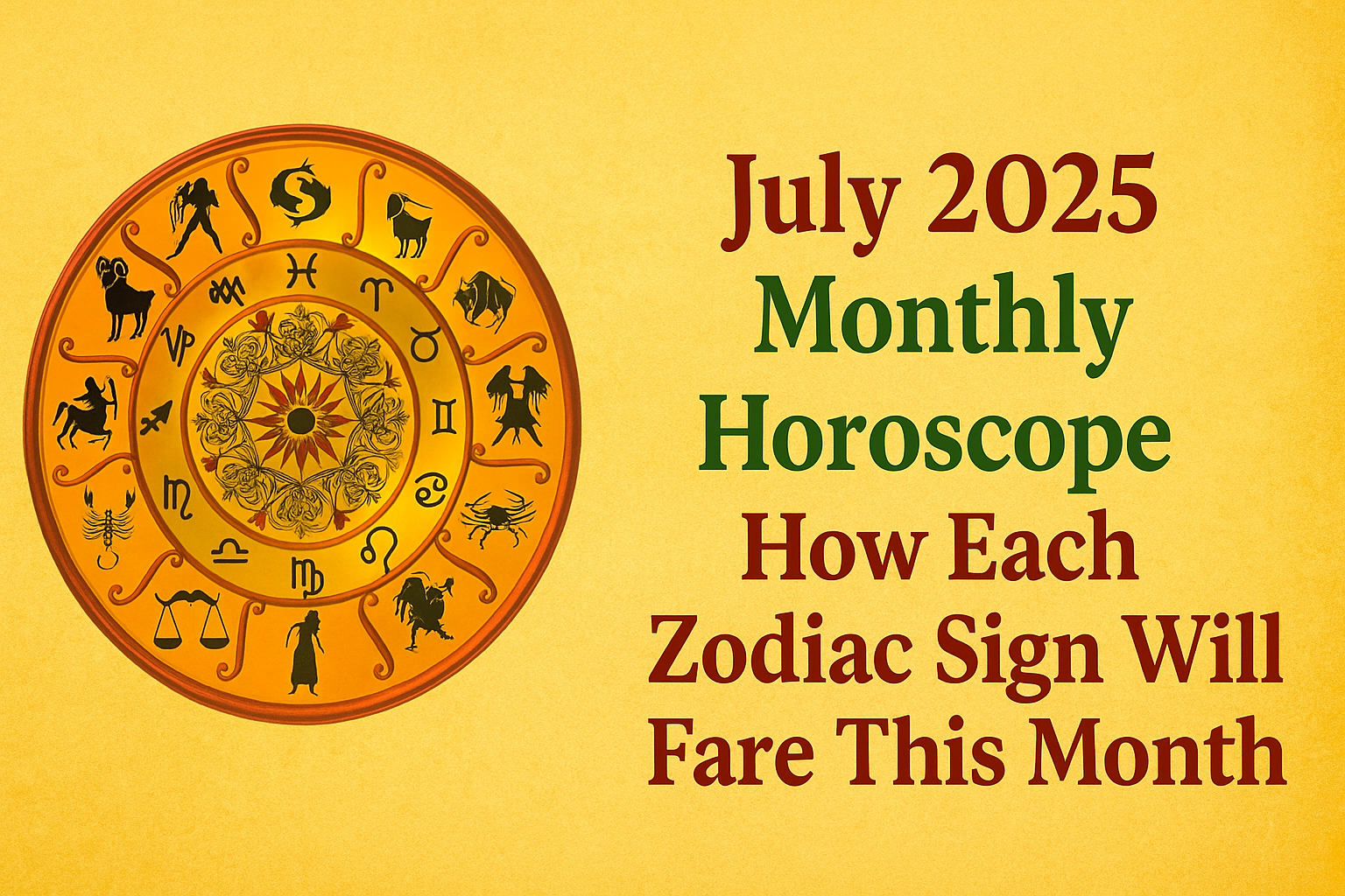 July 2025 Monthly Horoscope – How Each Zodiac Sign Will Fare This Month