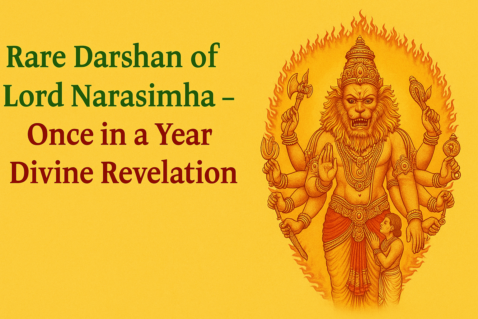 అరుదైన నరసింహస్వామి దర్శనం…ఏడాదికి ఒక్కసారే ఇలా