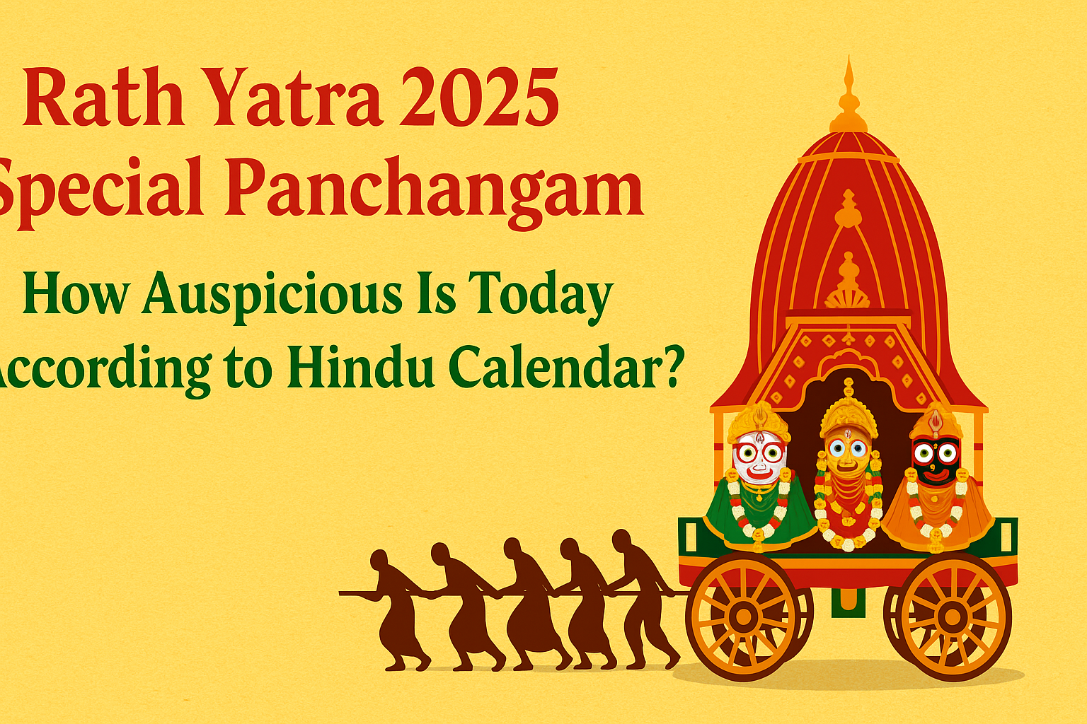 Rath Yatra 2025 Special Panchangam – How Auspicious Is Today According to Hindu Calendar