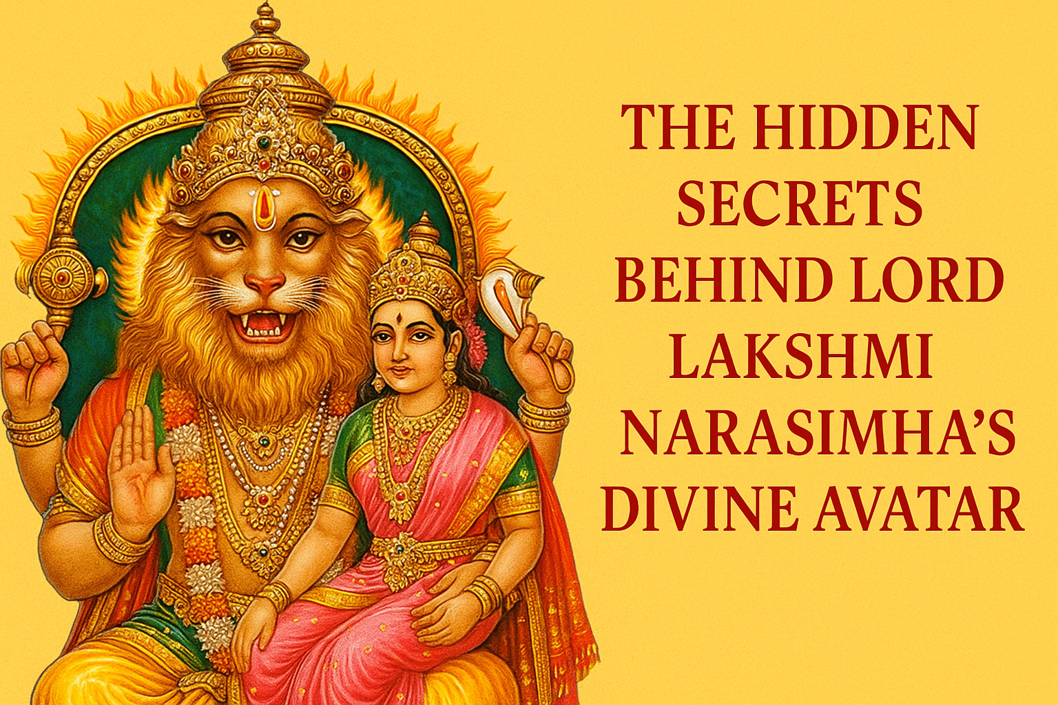 The Hidden Secrets Behind Lord Lakshmi Narasimha’s Divine Avatar