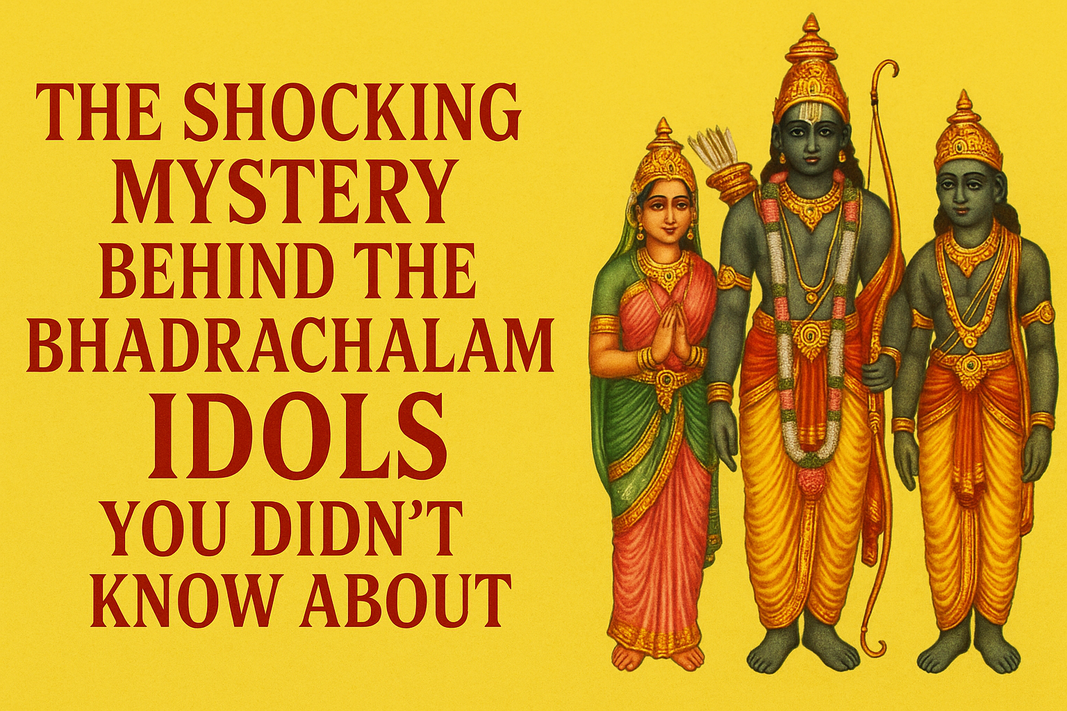The Shocking Mystery Behind the Bhadrachalam Idols You Didn't Know About