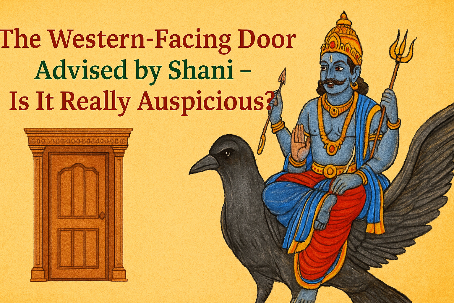 The Western-Facing Door Advised by Shani – Is It Really Auspicious