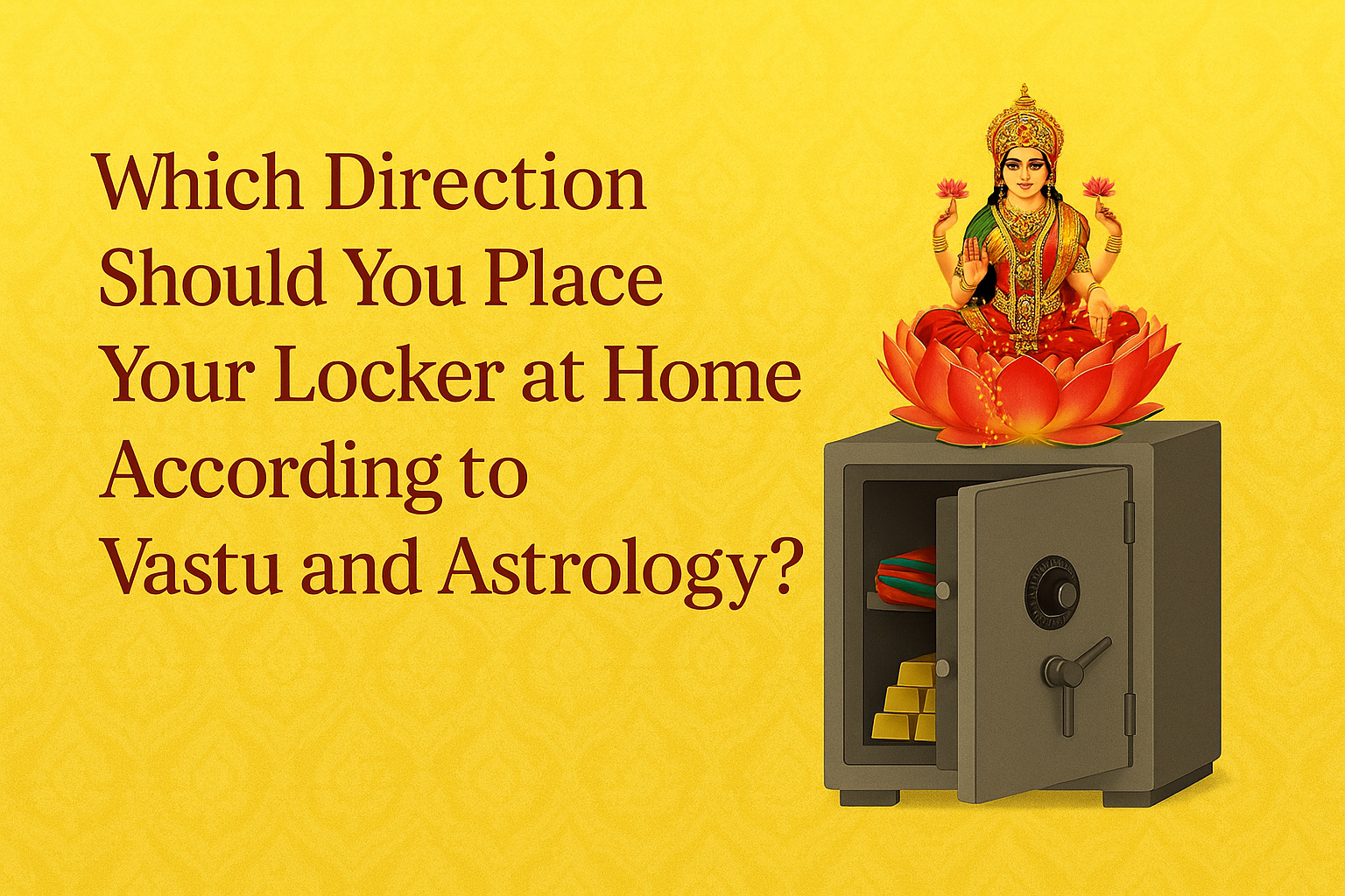 Which Direction Should You Place Your Locker at Home According to Vastu and Astrology