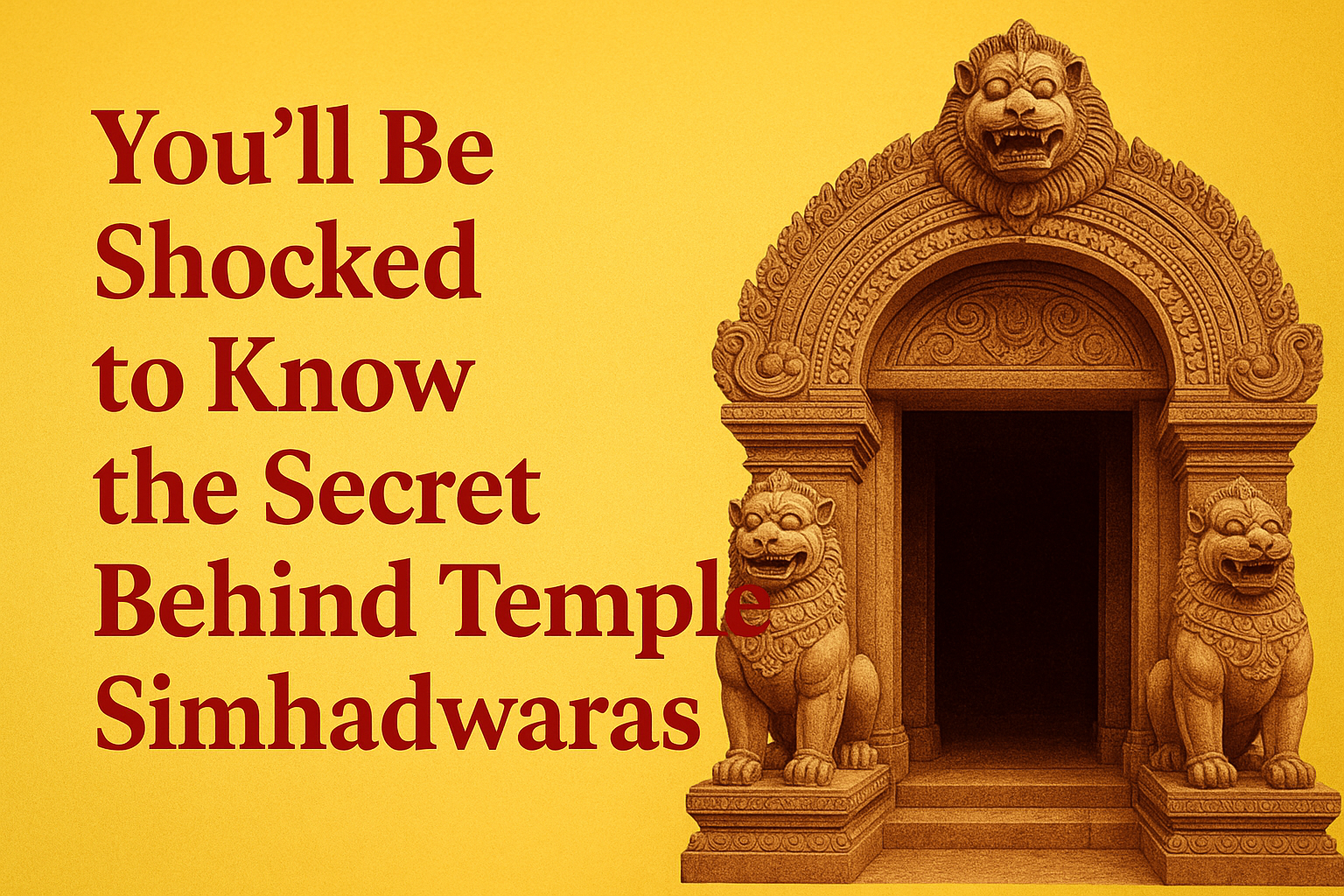 You’ll Be Shocked to Know the Secret Behind Temple Simhadwaras