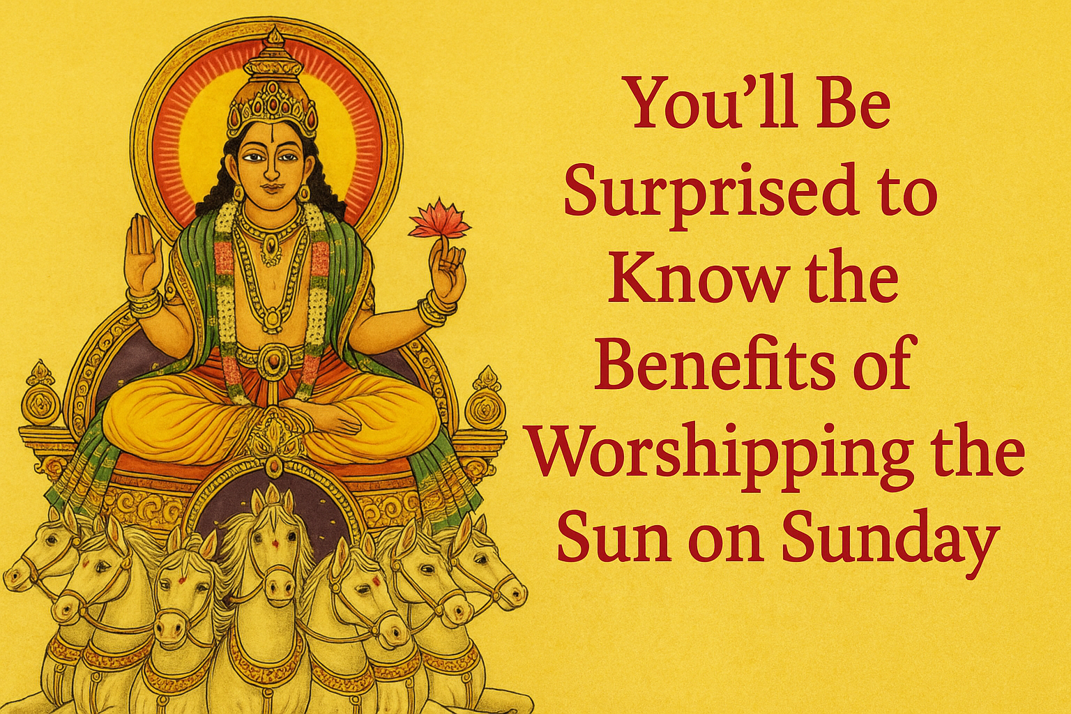 You’ll Be Surprised to Know the Benefits of Worshipping the Sun on Sunday