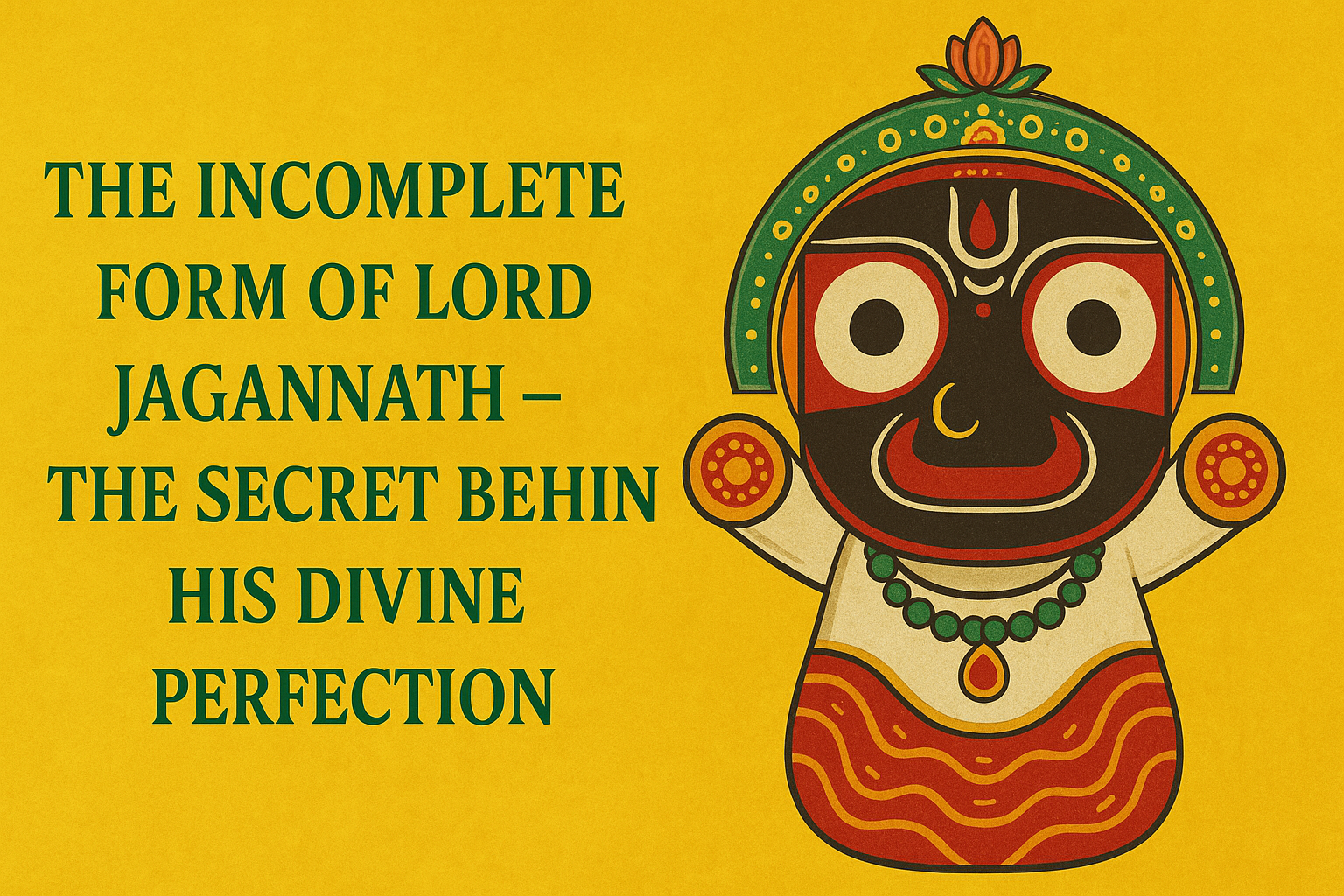 he Incomplete Form of Lord Jagannath – The Secret Behind His Divine Perfection