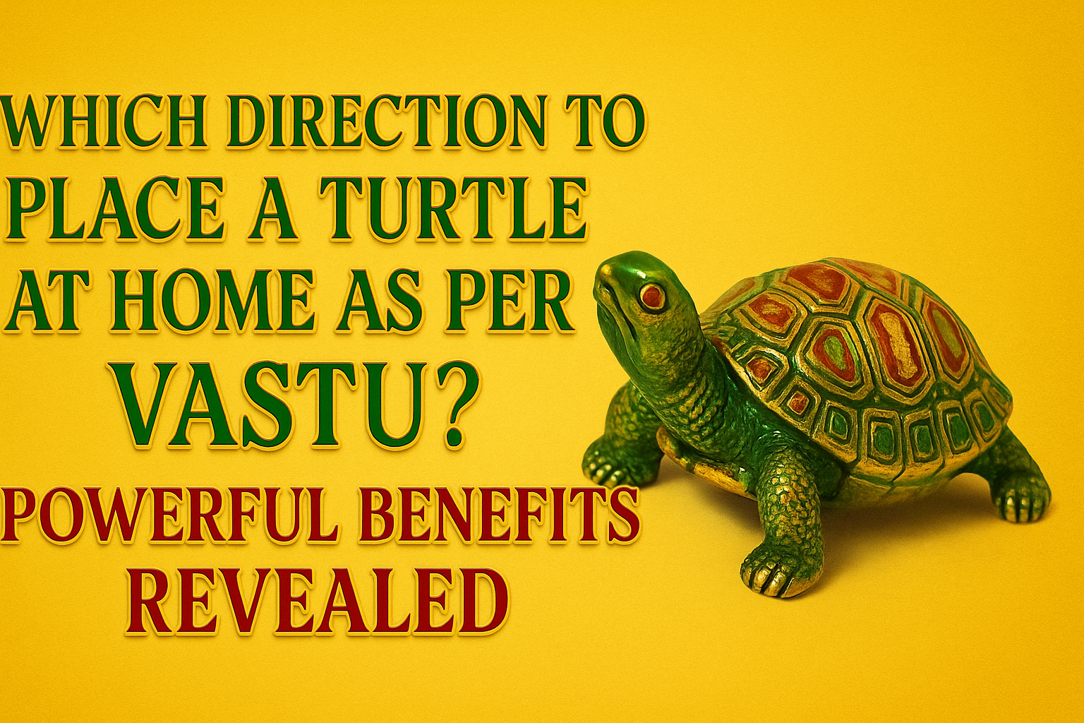 Which Direction to Place a Turtle at Home as per Vastu