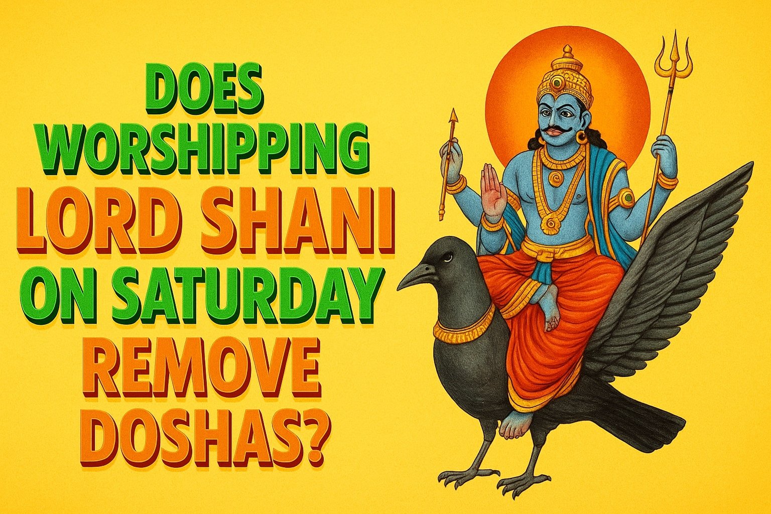 Does Worshipping Lord Shani on Saturday Remove Doshas