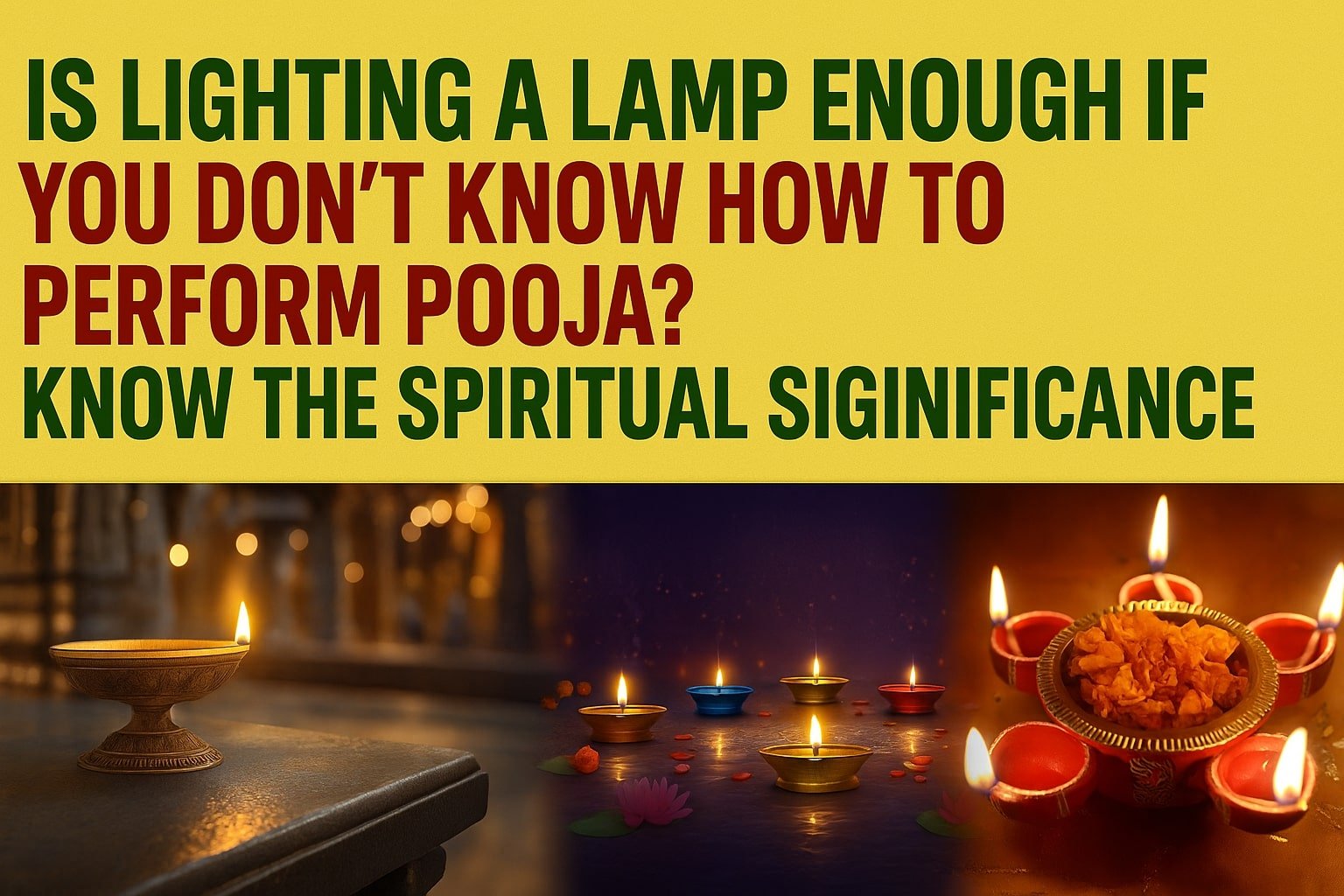 Is Lighting a Lamp Enough If You Don’t Know How to Perform Pooja Know the Spiritual Significance