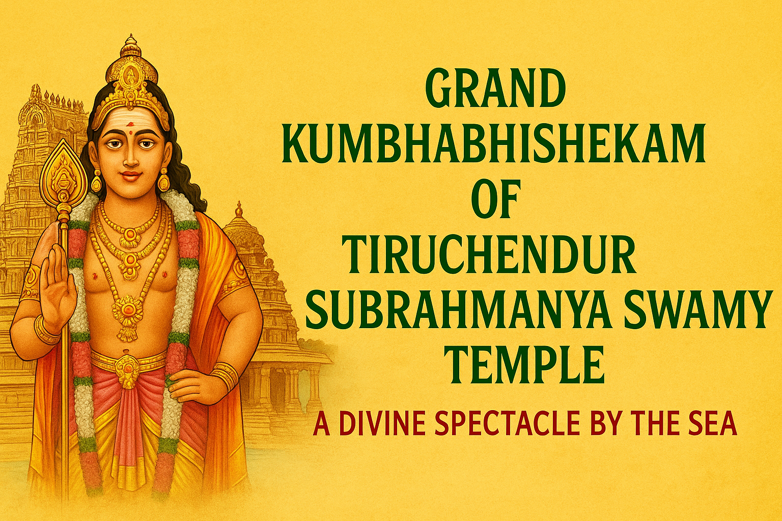 Grand Kumbhabhishekam of Tiruchendur Subrahmanya Swamy Temple