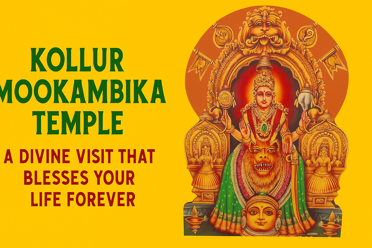 Kollur Mookambika Temple – A Divine Visit That Blesses Your Life Forever