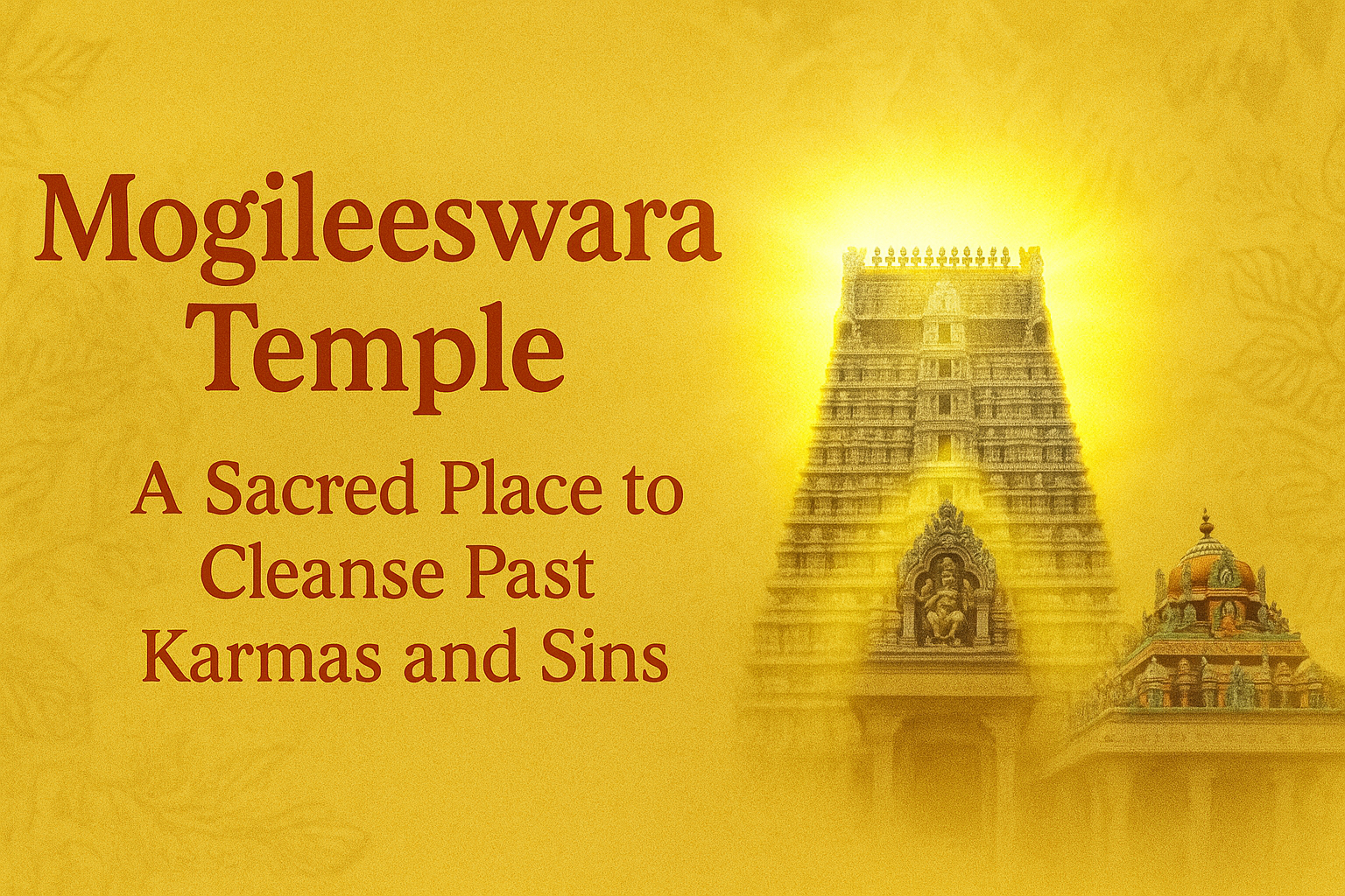 Mogileeswara Temple – A Sacred Place to Cleanse Past Karmas and Sins