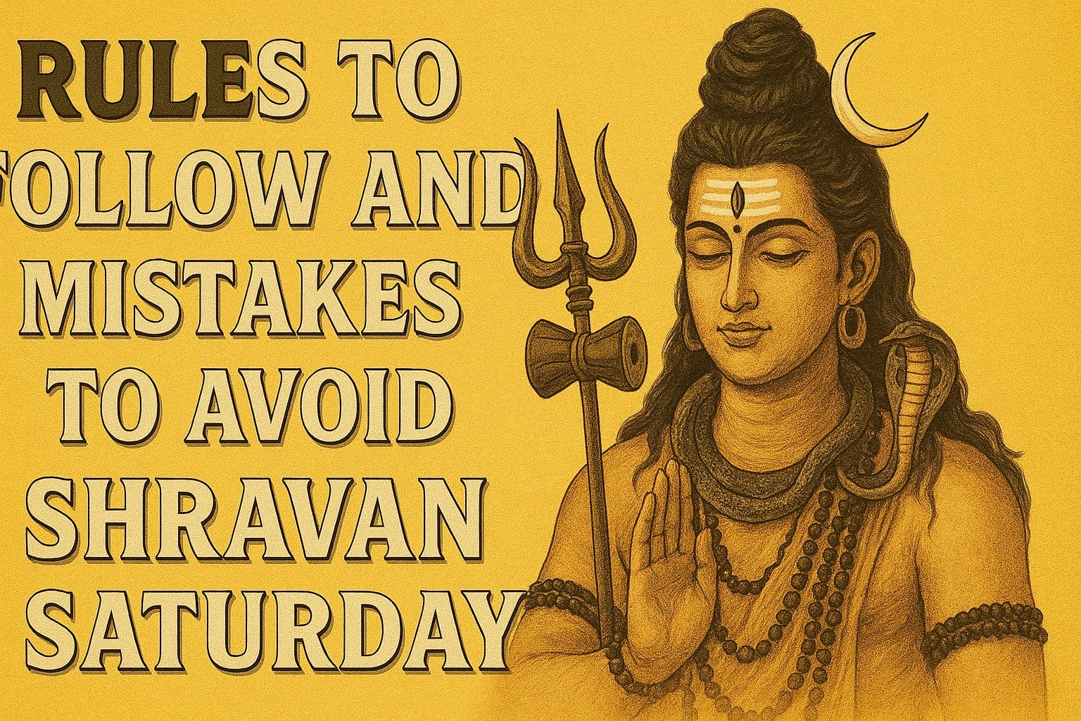 Rules to Follow and Mistakes to Avoid on Shravan Saturday