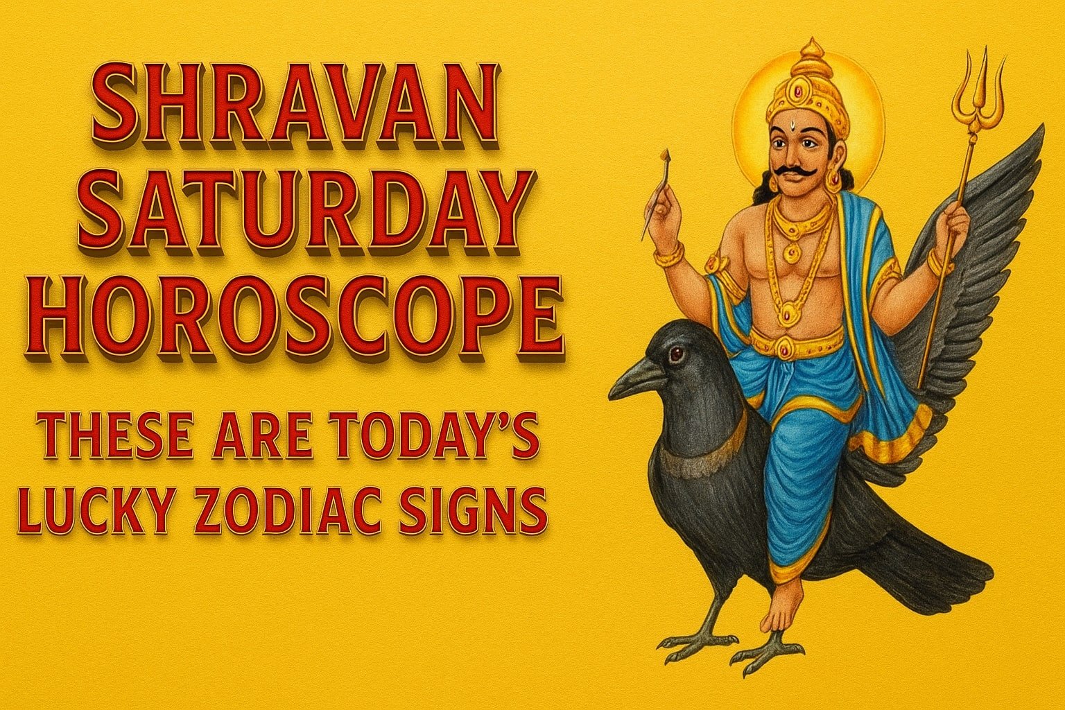 Shravan Saturday Horoscope These Are Today's Lucky Zodiac Signs