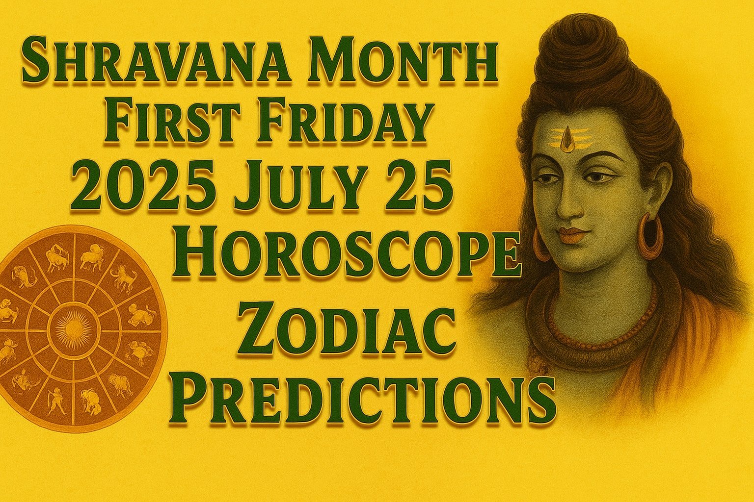 Shravana Month First Friday 2025 July 25 Horoscope