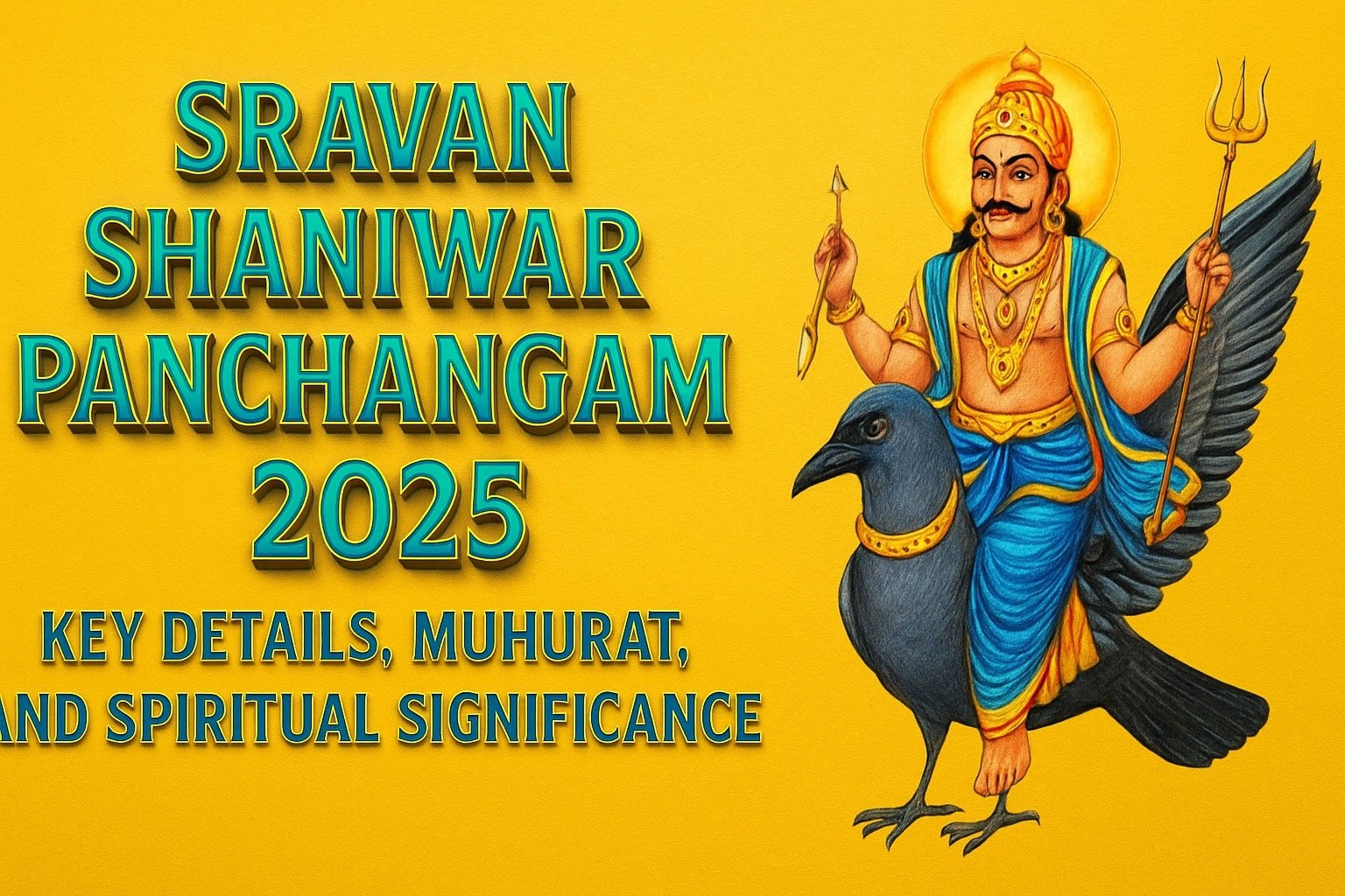 Sravan Shaniwar Panchangam 2025 Key Details, Muhurat, and Spiritual Significance