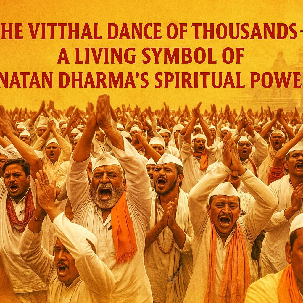 The Vitthal Dance of Thousands – A Living Symbol of Sanatan Dharma’s Spiritual Power