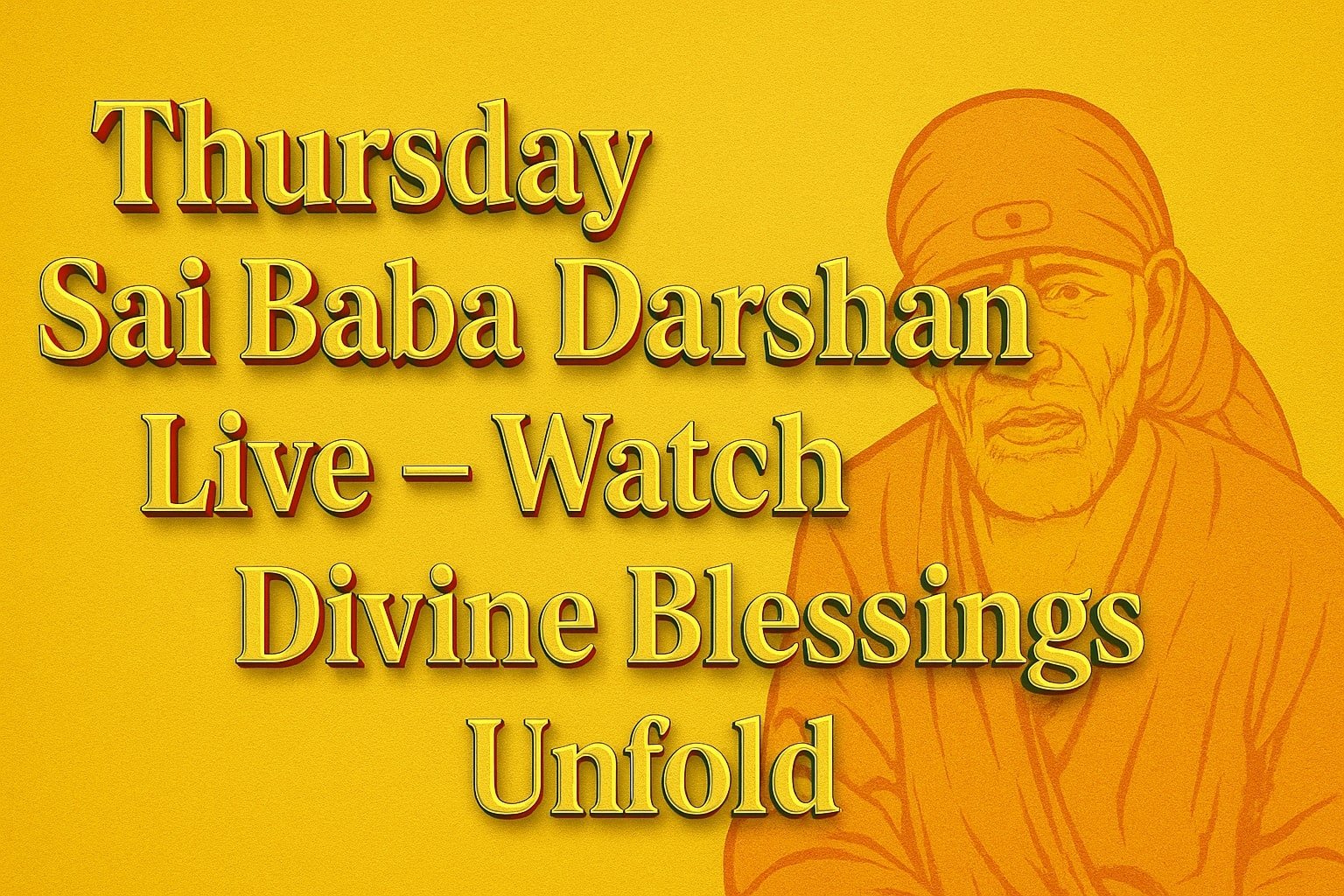 Thursday Sai Baba Darshan Live – Watch the Divine Blessings Unfold