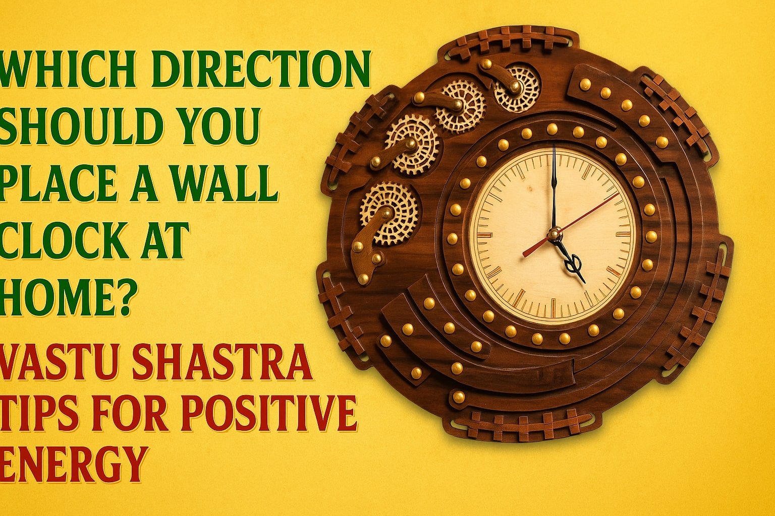 Which Direction Should You Place a Wall Clock at Home Vastu Shastra Tips for Positive Energy