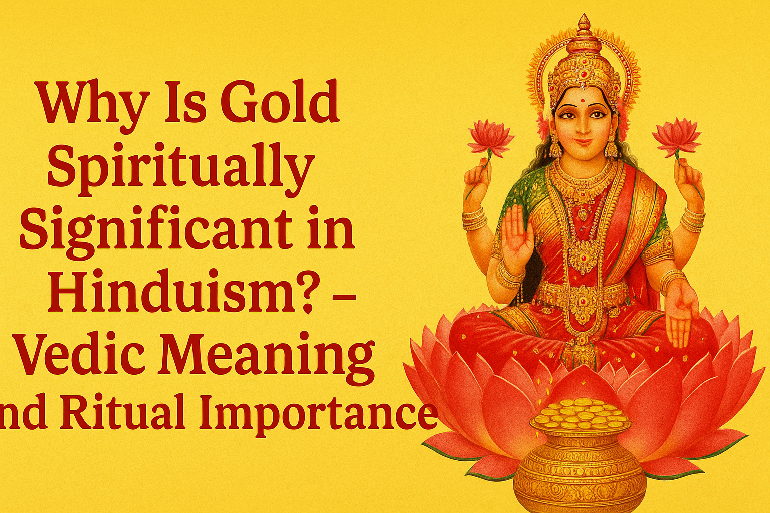 Why Is Gold Spiritually Significant in Hinduism? – Vedic Meaning and Ritual Importance