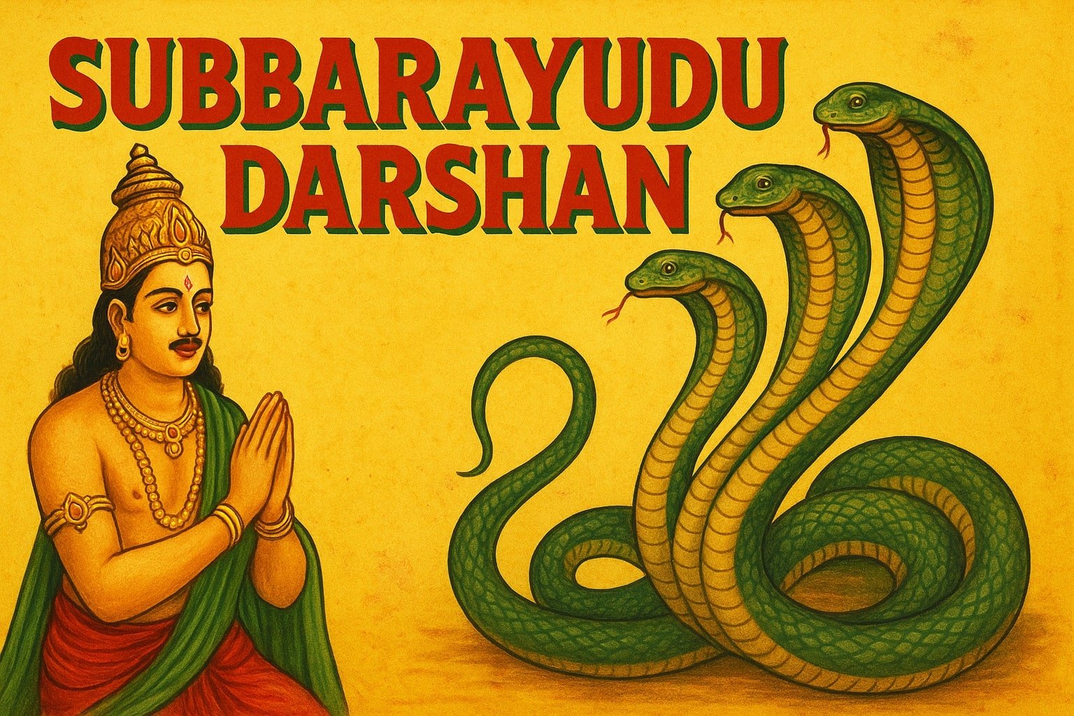Subbarayudu Darshan in Serpent Form Mythical Encounter and Spiritual Significance