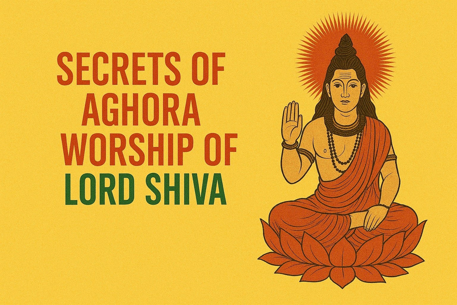 Secrets of Aghora Worship of Lord Shiva