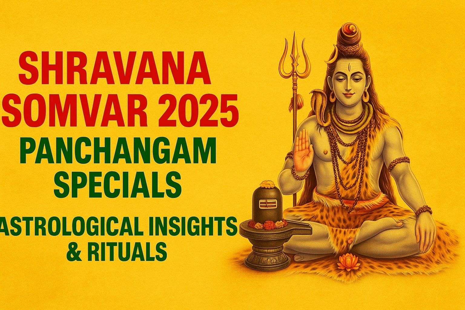 Shravana Somvar 2025 Panchangam Specials Astrological Insights and Rituals