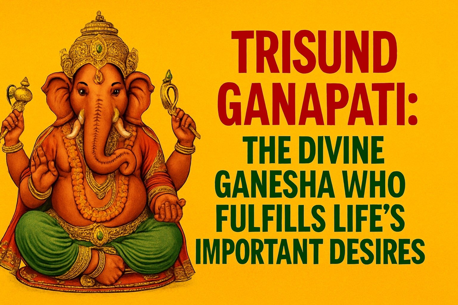 Trisund Ganapati The Divine Ganesha Who Fulfills Life’s Most Important Desires
