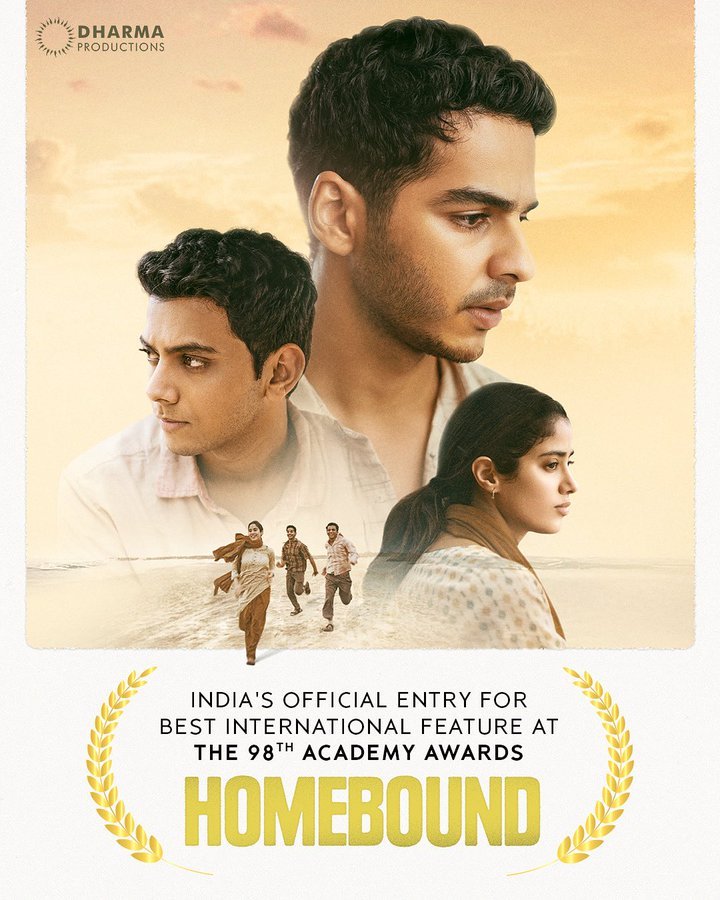 Homebound Selected as India’s Official Entry for Oscars 2026