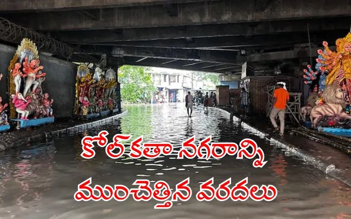 Kolkata Heavy Rainfall 2025 Floods Deaths and Durga Puja Pandals Submerged