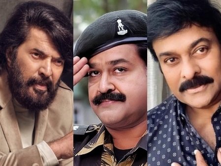 Megastar Chiranjeevi and Mammootty Congratulate Mohanlal on Winning Dadasaheb Phalke Award