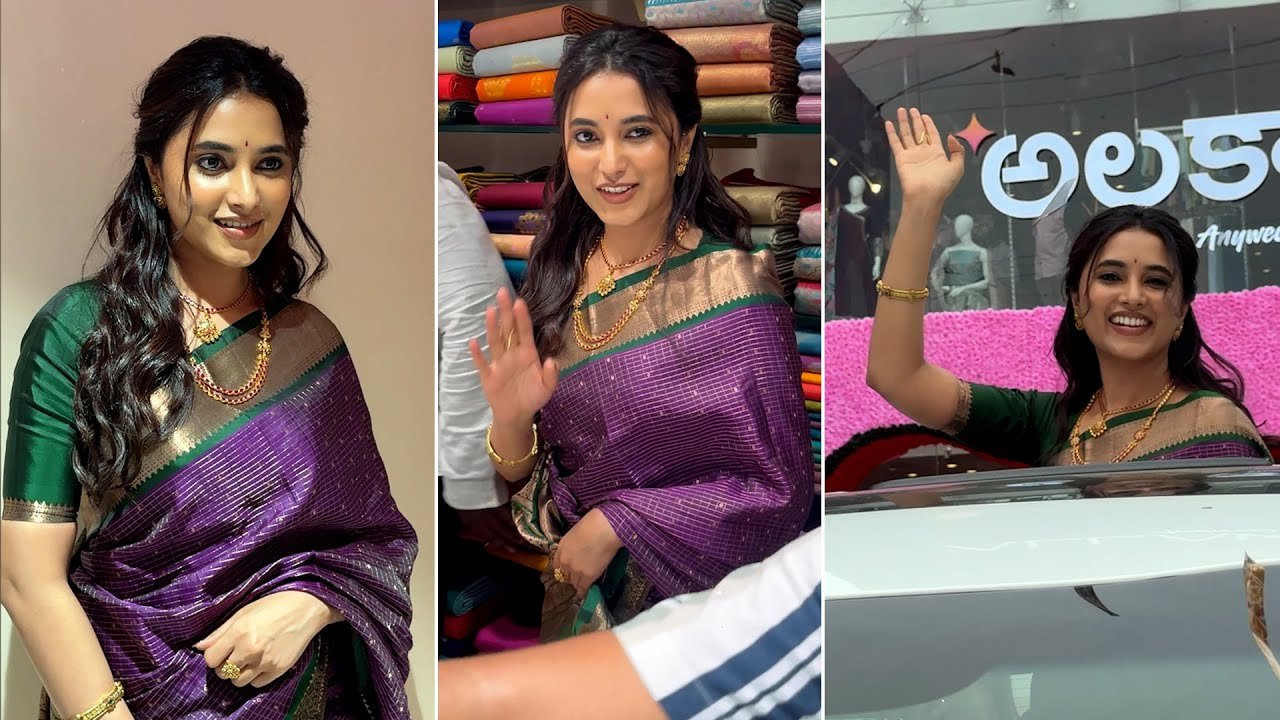 Priyanka Mohan Graces Allakas Shopping Mall Opening Ceremony in Sun City Hyderabad