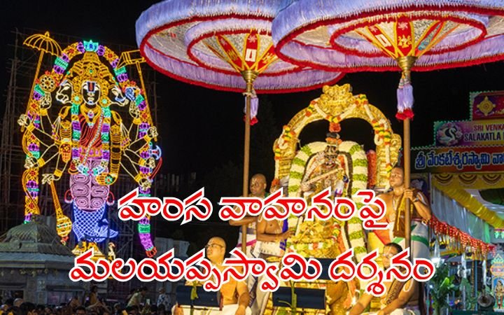Tirumala Brahmotsavam: హంస వాహనంపై స్వామి దర్శనం
