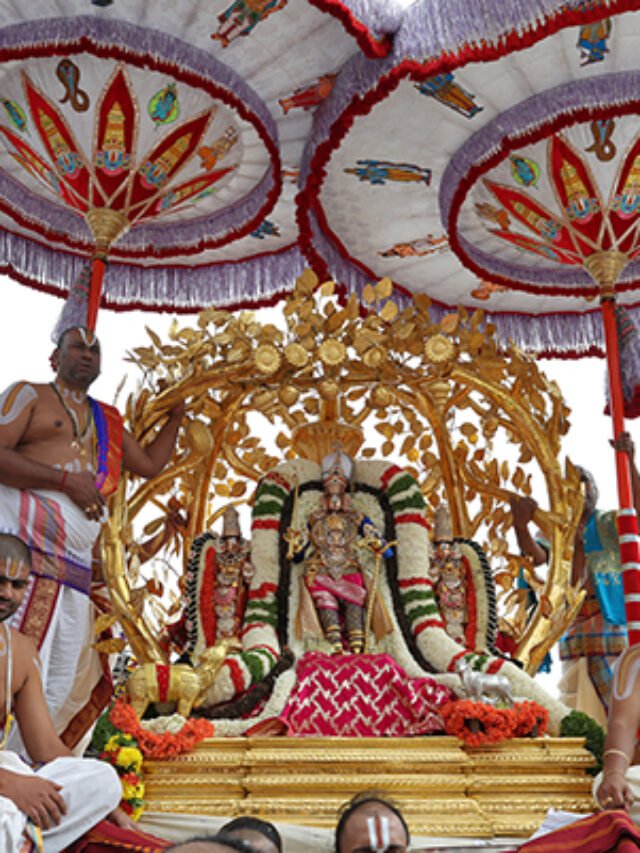 తిరుమల బ్రహ్మోత్సవాలుః  కల్పవృక్ష వాహనంపై శ్రీవారి ఊరేగింపు