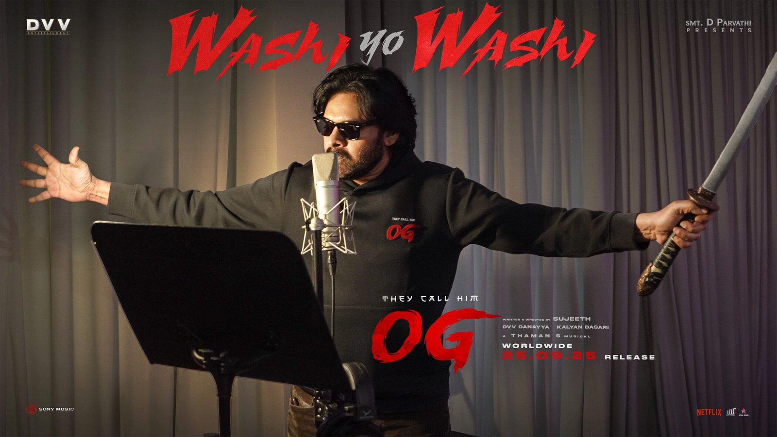 Pawan Kalyan’s Washi Yo Washi Song from OG Creates Buzz Ahead of Release