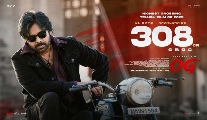 OG latest box office collection: Pawan Kalyan starrer crosses ₹308 crores